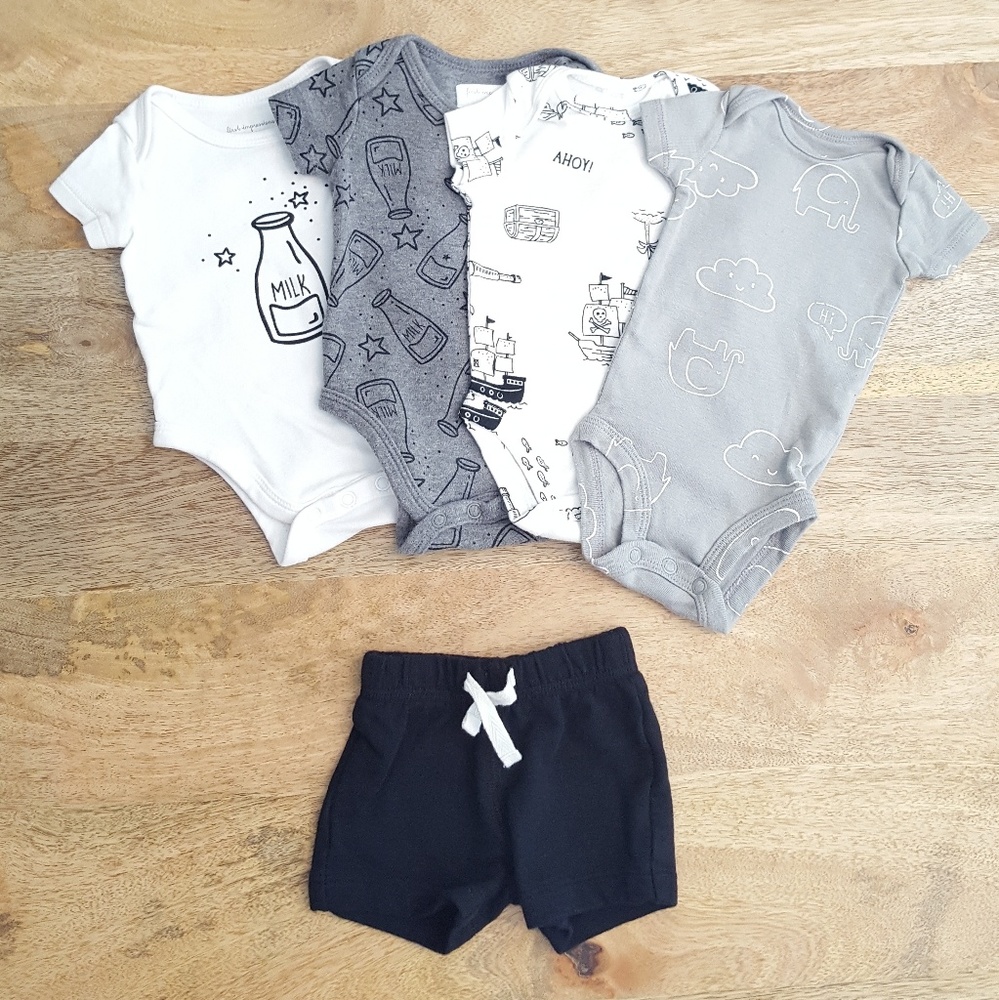 Last Chance! Newborn Baby Onesies and Shorts lot